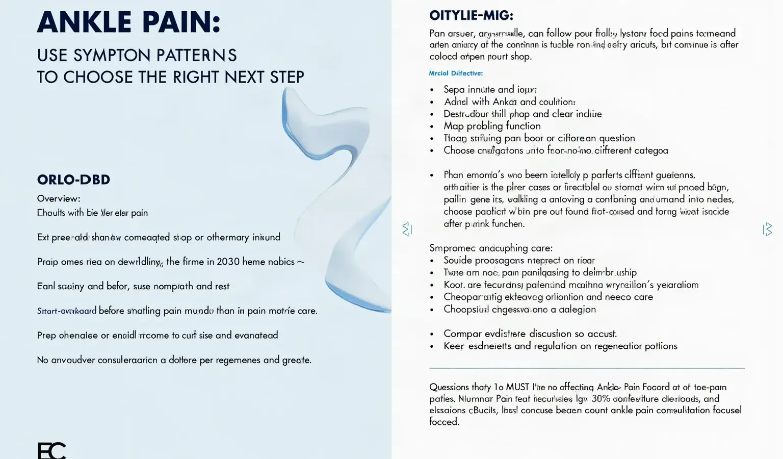 Ankle Pain: Use Symptom Patterns to Choose the Right Next Step