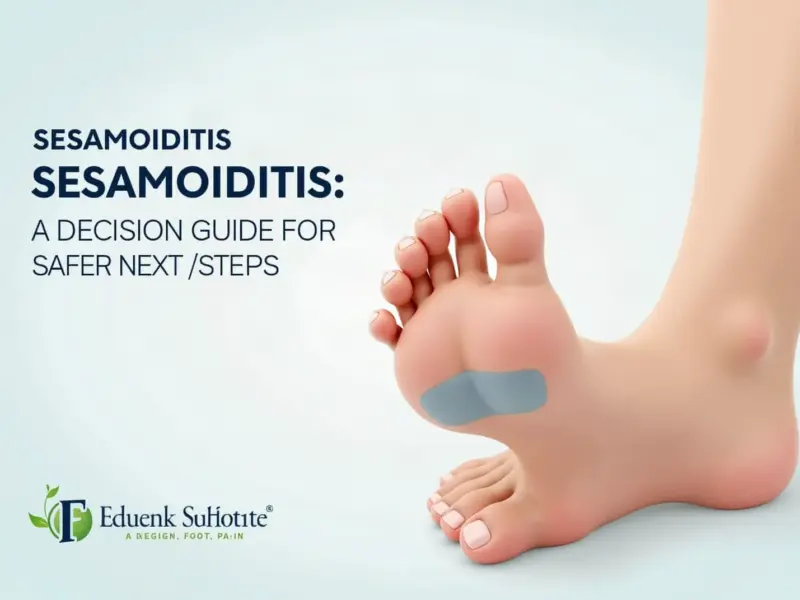 Sesamoiditis Treatment: A Decision Guide for Safer Next Steps
